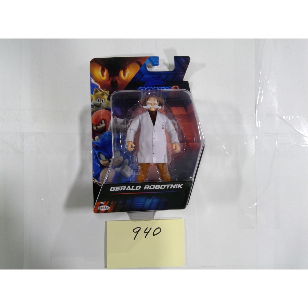 Jakks Sonic the Hedgehog 3 Gerald Robotnik Action Figure 5" White New Movie Toy
